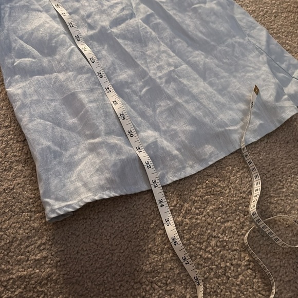 Brandy Melville Light Blue 100% Linen Dress - Picture 4 of 5